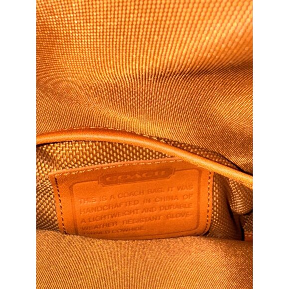 Vintage Coach Tan turn lock Leather Express Case Briefcase messenger Bag - Picture 5 of 16